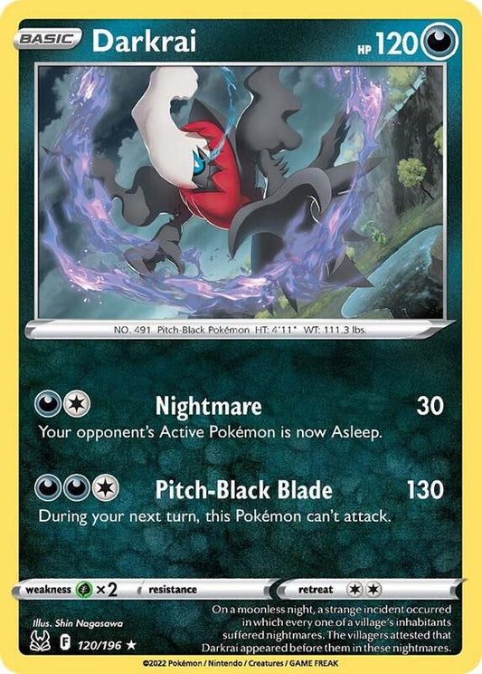Darkrai - Holofoil 120/196 Lost Origin | Rare Pokemon TCG PokePursuitTCG
