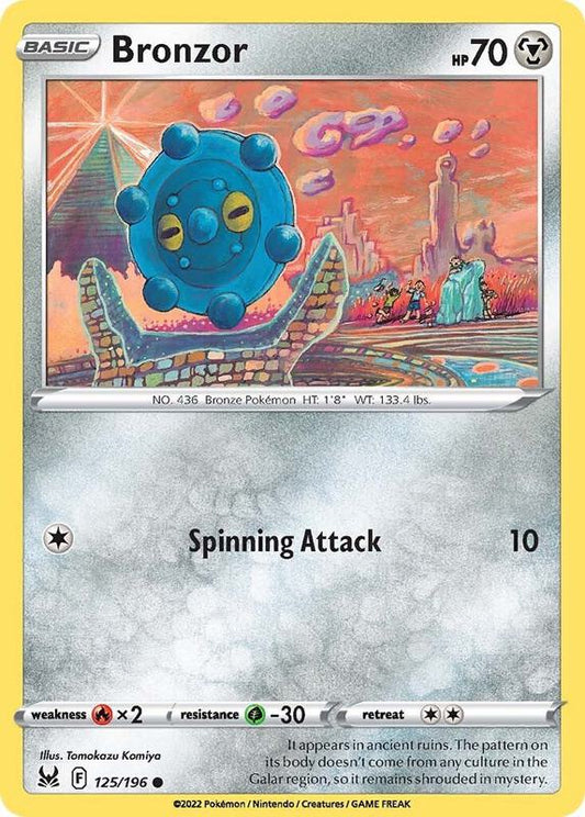 Bronzor - Normal 125/196 Lost Origin | Common Pokemon TCG PokePursuitTCG