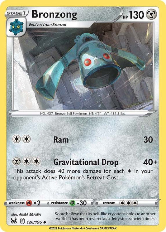 Bronzong - Normal 126/196 Lost Origin | Uncommon Pokemon TCG PokePursuitTCG