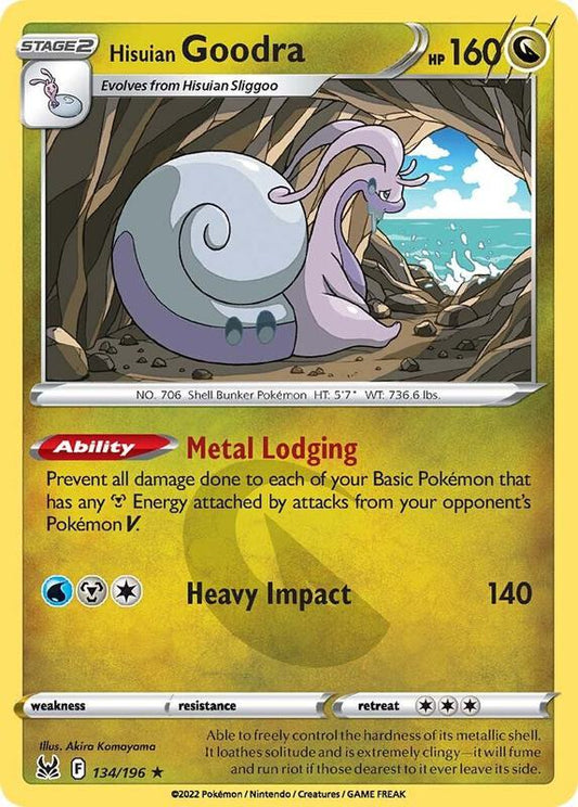 Hisuian Goodra - Holofoil 134/196 Lost Origin | Rare Pokemon TCG PokePursuitTCG
