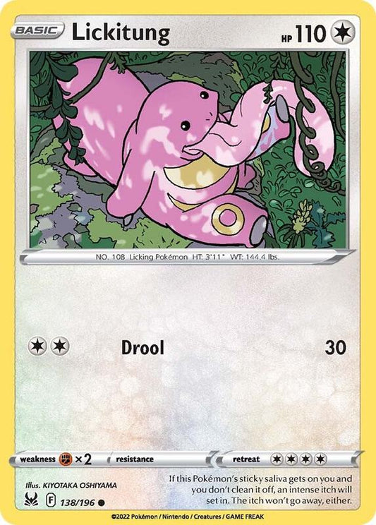 Lickitung - Normal 138/196 Lost Origin | Common Pokemon TCG PokePursuitTCG