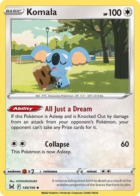 Komala - Normal 149/196 Lost Origin | Uncommon Pokemon TCG PokePursuitTCG