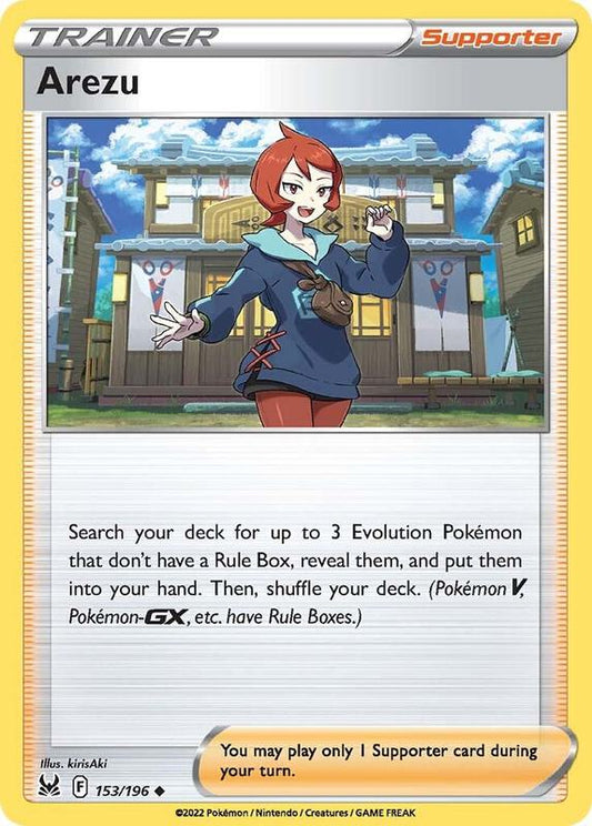 Arezu - Normal 153/196 Lost Origin | Uncommon Trainer TCG PokePursuitTCG