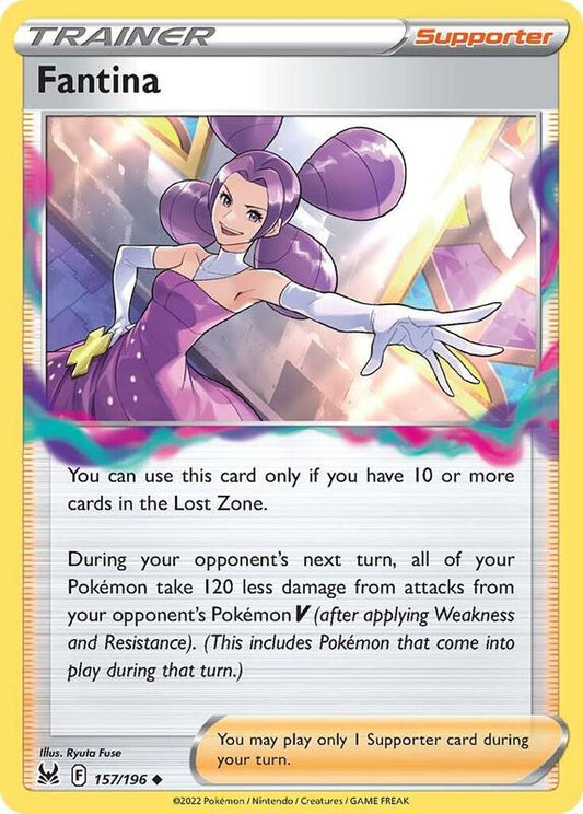 Fantina - Reverse Holofoil 157/196 Lost Origin | Uncommon Trainer TCG PokePursuitTCG