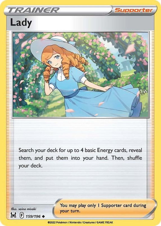 Lady - Reverse Holofoil 159/196 Lost Origin | Uncommon Trainer TCG PokePursuitTCG