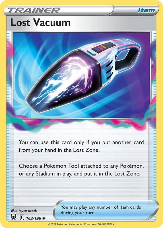 Lost Vacuum - Reverse Holofoil 162/196 Lost Origin | Uncommon Trainer TCG PokePursuitTCG