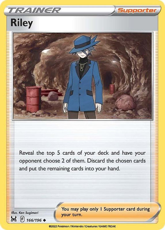 Riley - Normal 166/196 Lost Origin | Uncommon Trainer TCG PokePursuitTCG