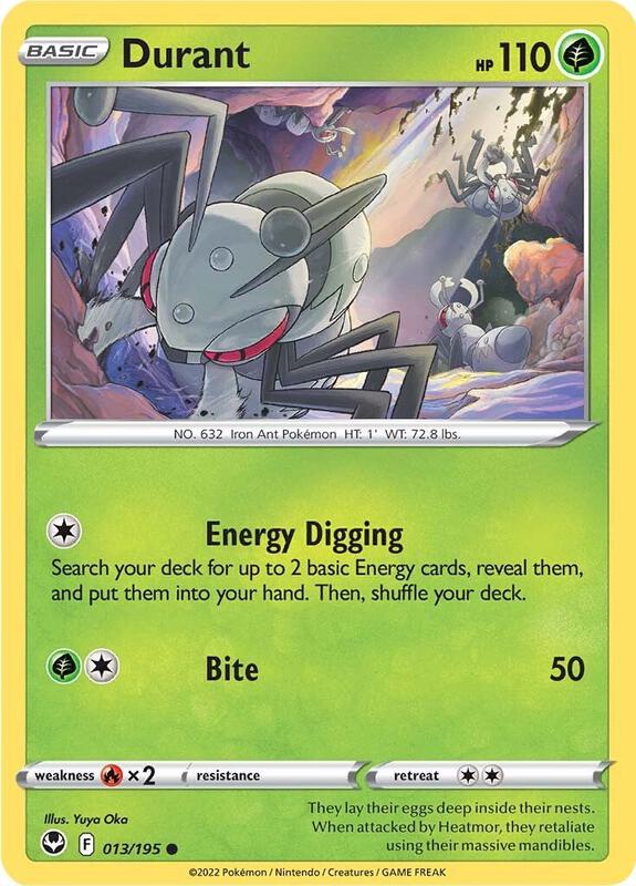 Durant - Normal 013/195 Silver Tempest | Common Pokemon Card