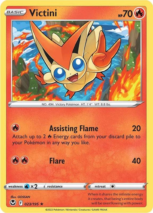 Victini - Normal 023/195 Silver Tempest | Rare Pokemon Card