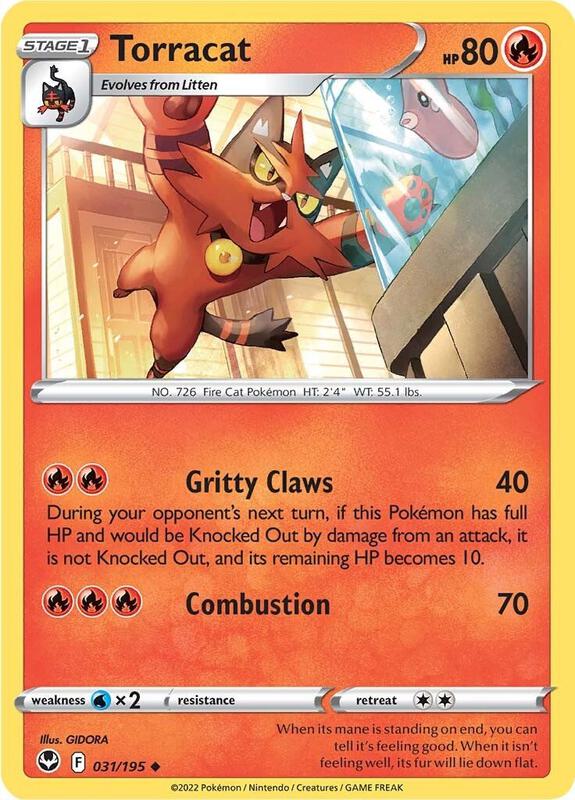 Torracat - Normal 031/195 Silver Tempest | Uncommon Pokemon Card