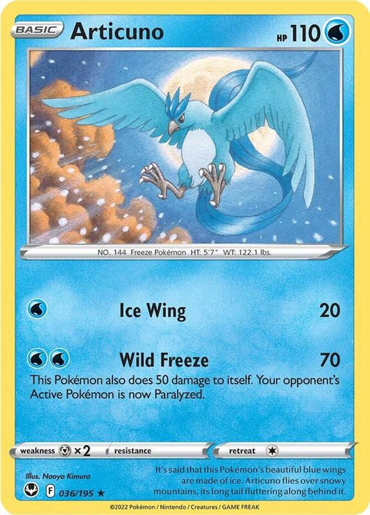 Articuno - Reverse Holofoil 036/195 Silver Tempest | Rare Pokemon Card