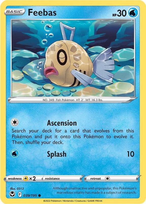 Feebas - Reverse Holofoil 039/195 Silver Tempest | Common Pokemon Card