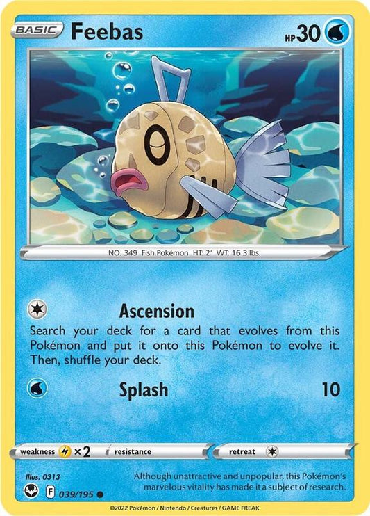 Feebas - Reverse Holofoil 039/195 Silver Tempest | Common Pokemon Card