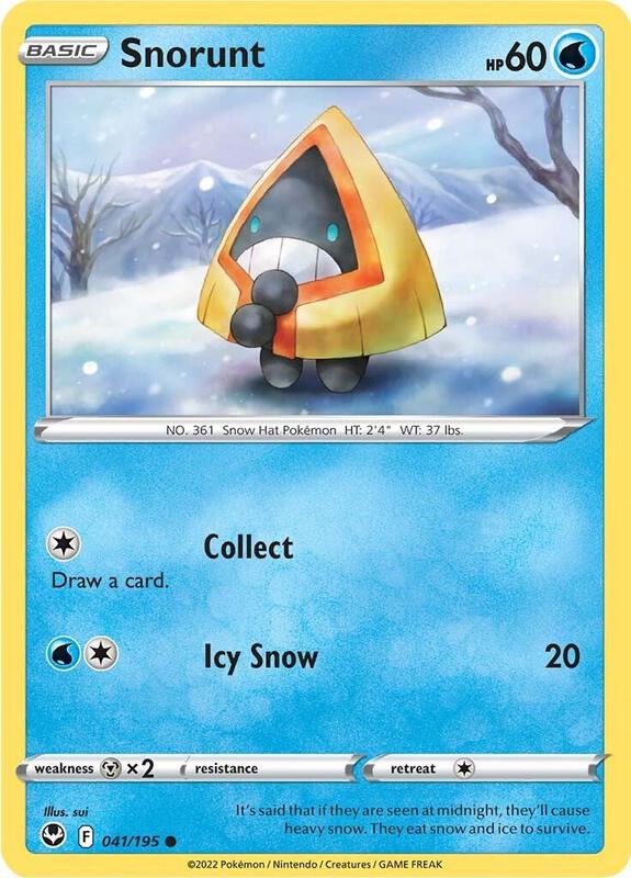 Snorunt - Normal 041/195 Silver Tempest | Common Pokemon Card