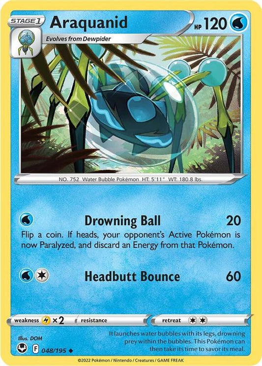 Araquanid - Reverse Holofoil 048/195 Silver Tempest | Uncommon Pokemon Card