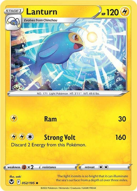Lanturn - Normal 052/195 Silver Tempest | Uncommon Pokemon Card