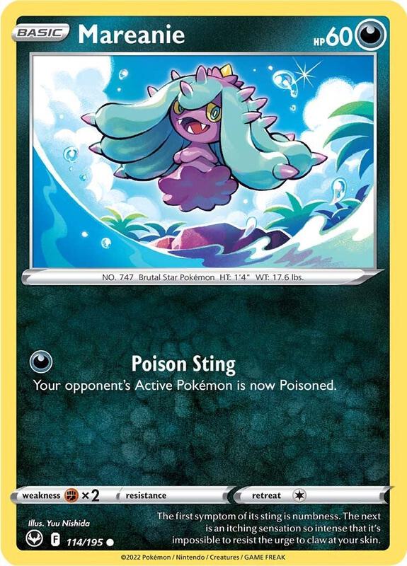Mareanie - Normal 114/195 Silver Tempest | Common Pokemon Card