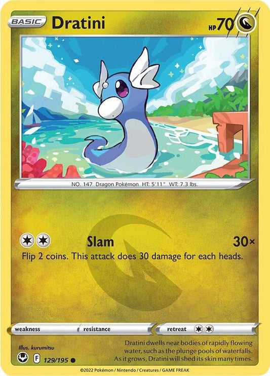 Dratini - Normal 129/195 Silver Tempest | Common Pokemon Card