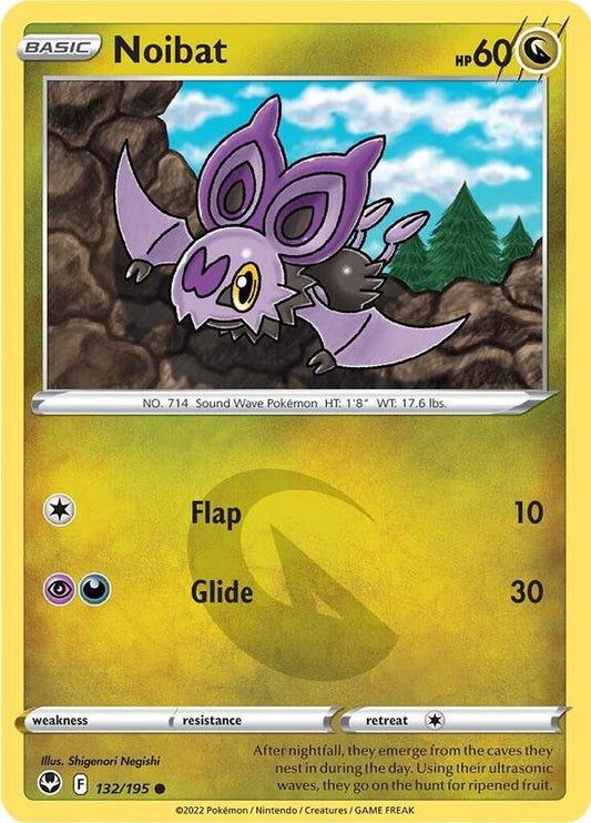 Noibat - Normal 132/195 Silver Tempest | Common Pokemon Card