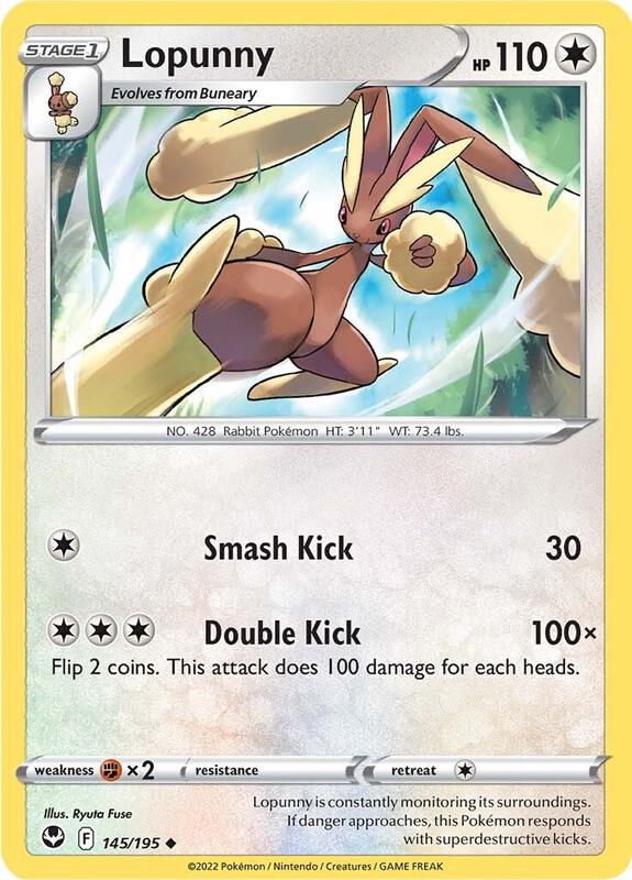 Lopunny - Normal 145/195 Silver Tempest | Uncommon Pokemon Card