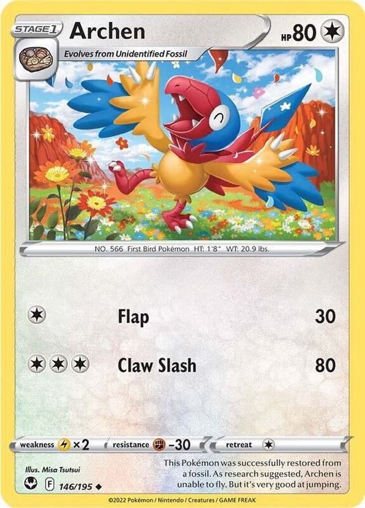 Archen - Normal 146/195 Silver Tempest | Uncommon Pokemon Card