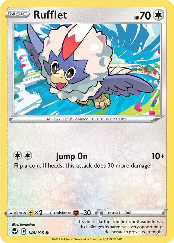 Rufflet - Normal 148/195 Silver Tempest | Common Pokemon Card