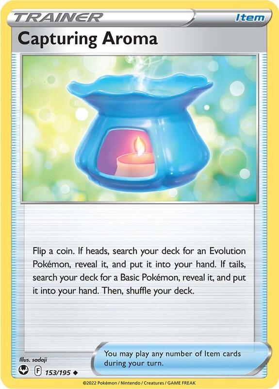 Capturing Aroma - Reverse Holofoil 153/195 Silver Tempest | Uncommon Trainer Card