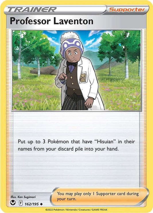 Professor Laventon - Reverse Holofoil 162/195 Silver Tempest | Uncommon Trainer Card