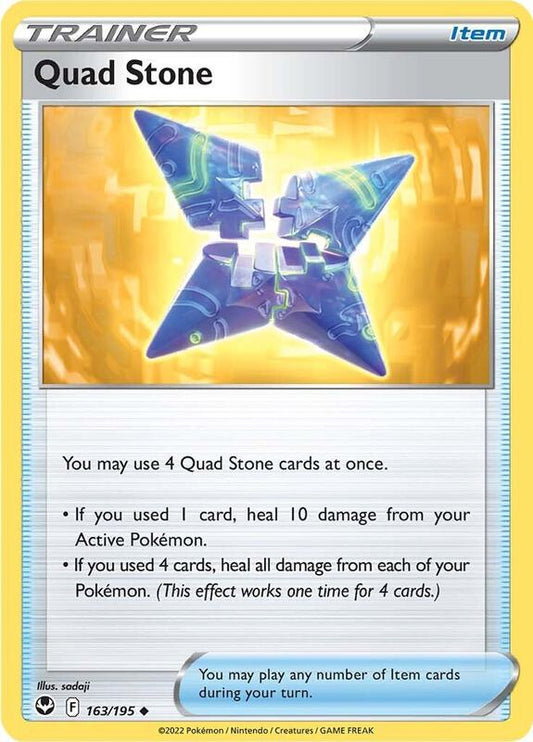 Quad Stone - Reverse Holofoil 163/195 Silver Tempest | Uncommon Trainer Card