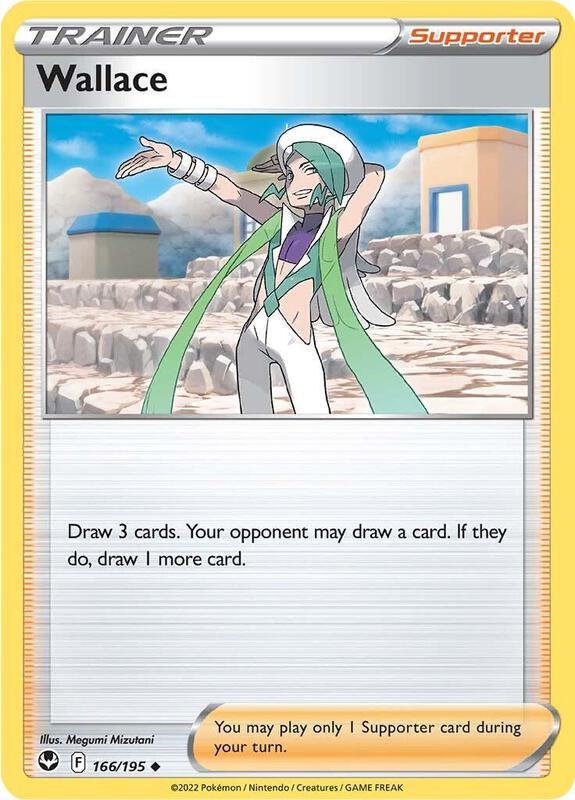 Wallace - Reverse Holofoil 166/195 Silver Tempest | Uncommon Trainer Card