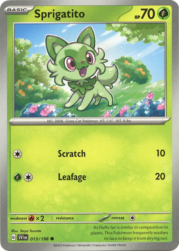 Sprigatito - Normal 013/198 Scarlet & Violet | Common Pokemon Card