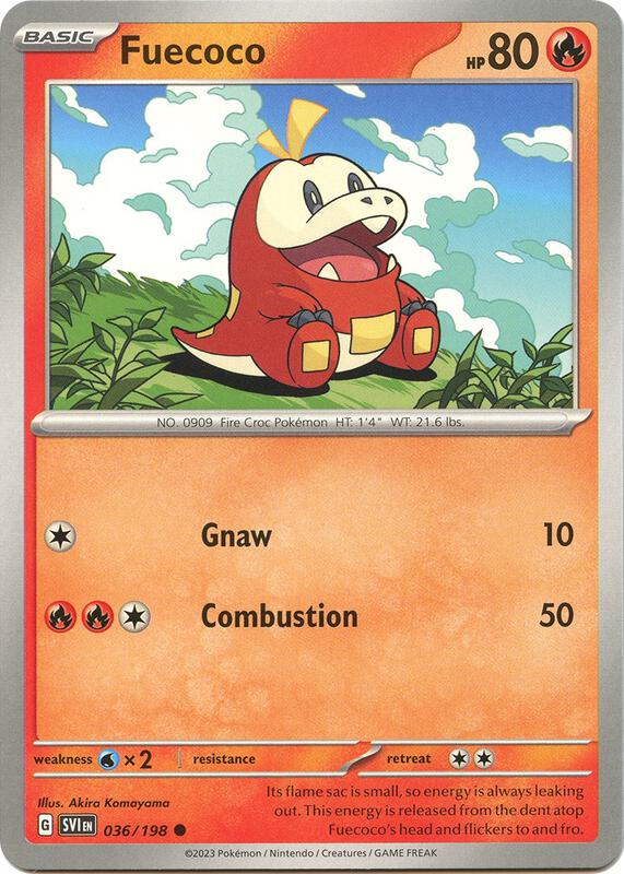 Fuecoco - Reverse Holofoil 036/198 Scarlet & Violet | Common Pokemon Card