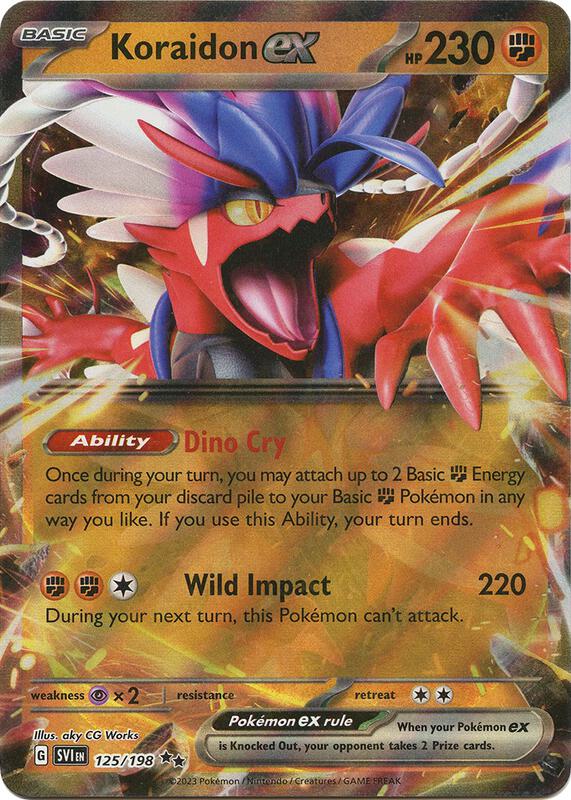 Koraidon ex - 125/198 - Holofoil 125/198 Scarlet & Violet | Double Rare Pokemon Card
