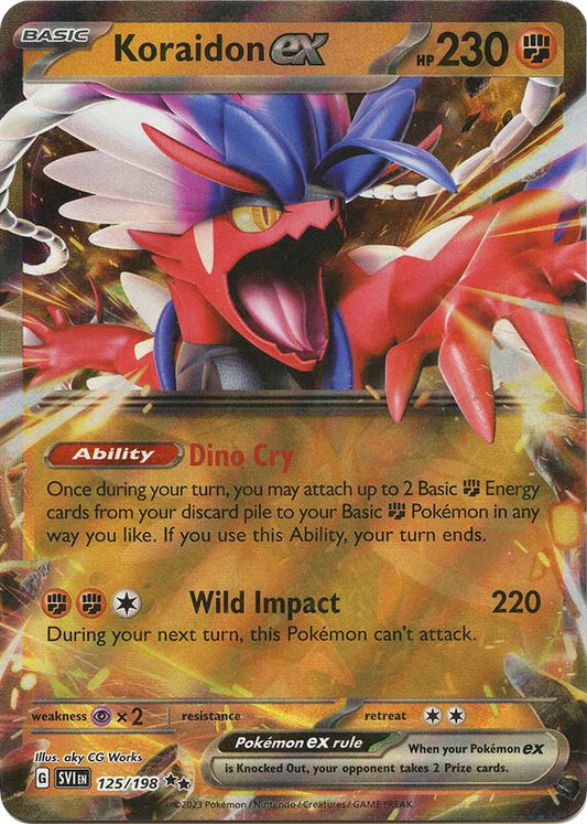 Koraidon ex - 125/198 - Holofoil 125/198 Scarlet & Violet | Double Rare Pokemon Card