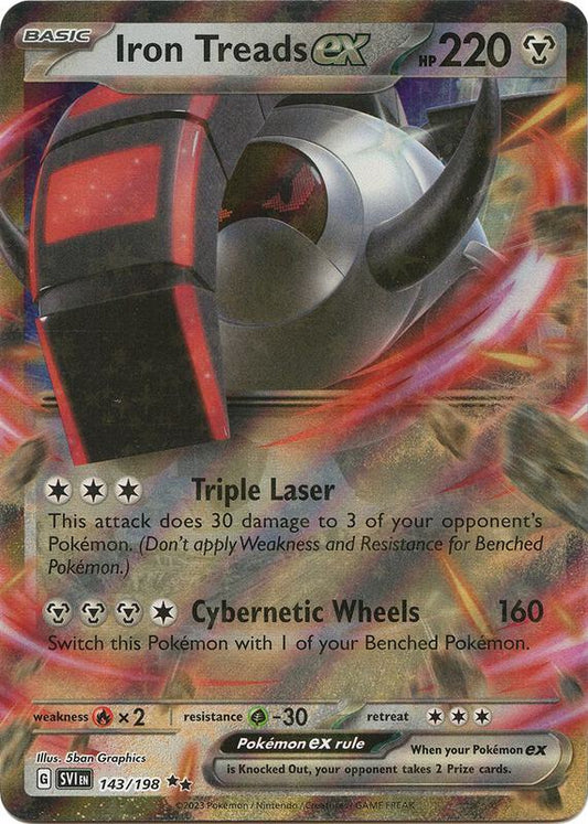 Iron Treads ex - 143/198 - Holofoil 143/198 Scarlet & Violet | Double Rare Pokemon Card