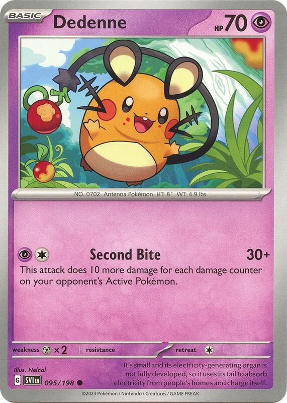 Dedenne - 095/198 - Normal 095/198 Scarlet & Violet | Common Pokemon Card