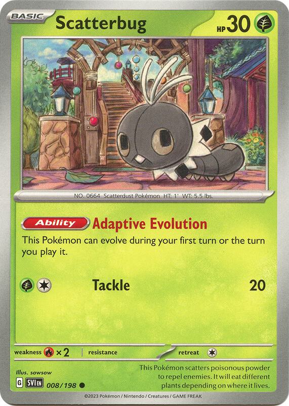 Scatterbug - Normal 008/198 Scarlet & Violet | Common Pokemon Card