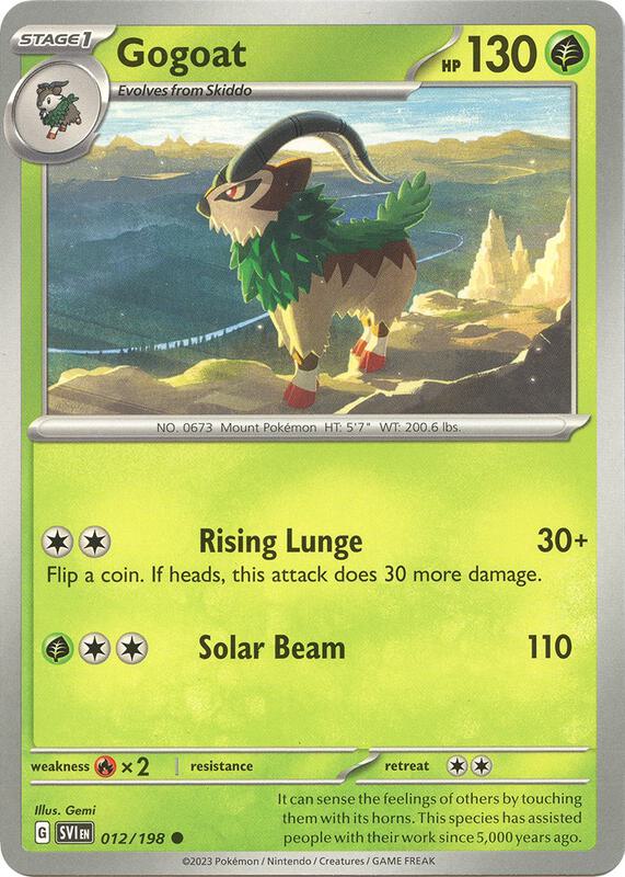 Gogoat - Normal 012/198 Scarlet & Violet | Common Pokemon Card