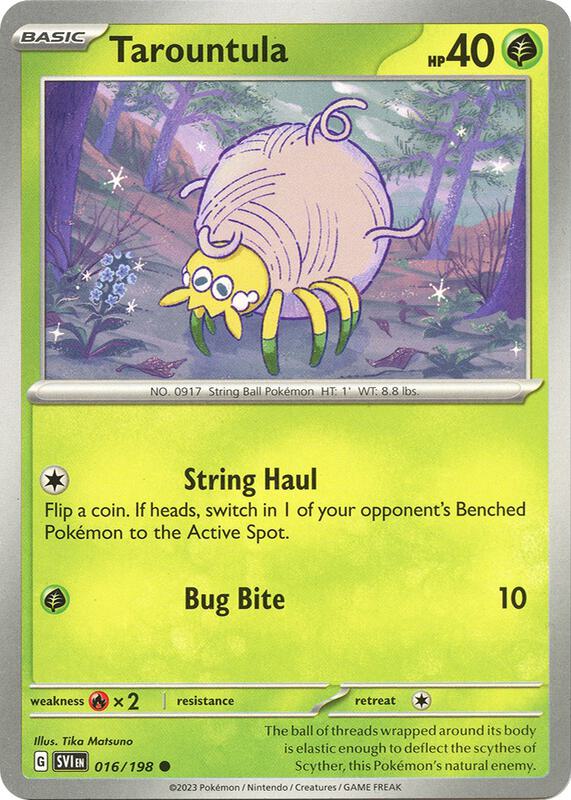 Tarountula - 016/198 - Normal 016/198 Scarlet & Violet | Common Pokemon Card