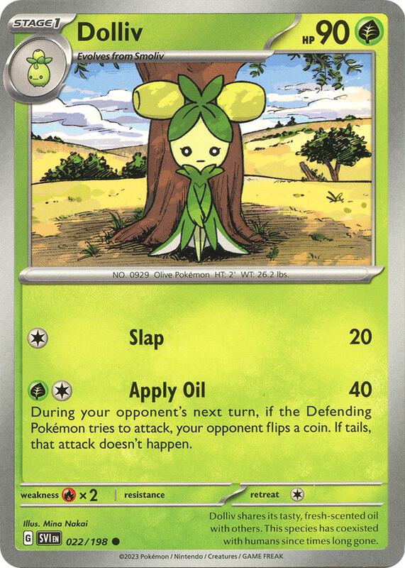 Dolliv - 022/198 - Normal 022/198 Scarlet & Violet | Common Pokemon Card