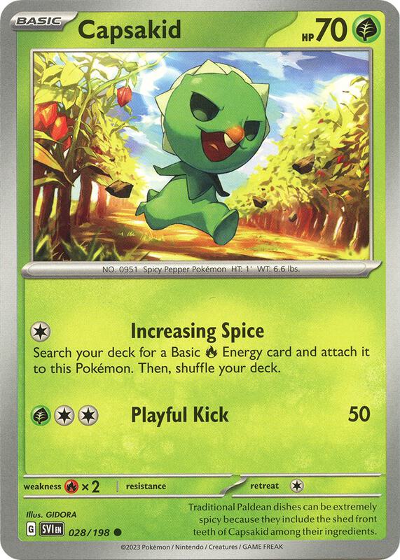 Capsakid - 028/198 - Normal 028/198 Scarlet & Violet | Common Pokemon Card