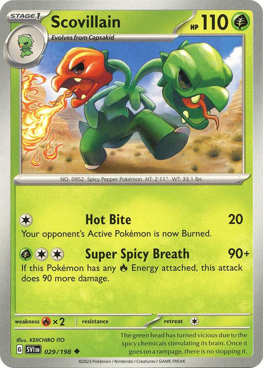 Scovillain - 029/198 - Normal 029/198 Scarlet & Violet | Uncommon Pokemon Card