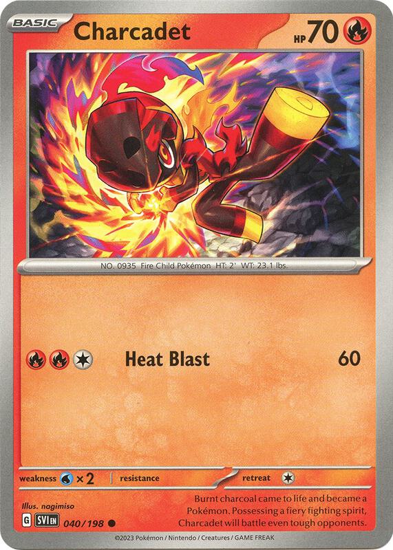 Charcadet - 040/198 - Normal 040/198 Scarlet & Violet | Common Pokemon Card