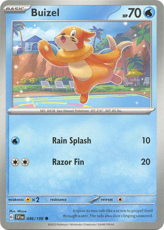 Buizel - Reverse Holofoil 046/198 Scarlet & Violet | Common Pokemon Card