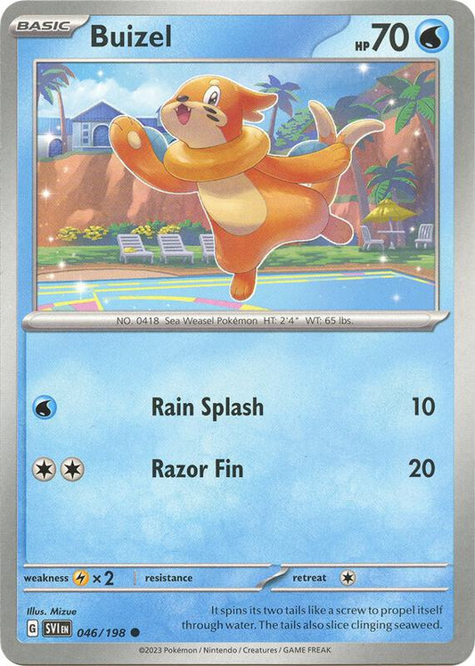 Buizel - Reverse Holofoil 046/198 Scarlet & Violet | Common Pokemon Card