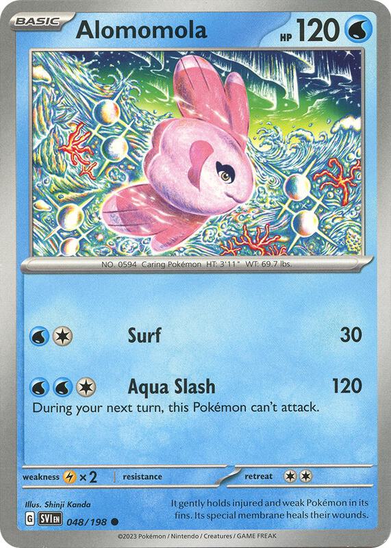 Alomomola - Reverse Holofoil 048/198 Scarlet & Violet | Common Pokemon Card