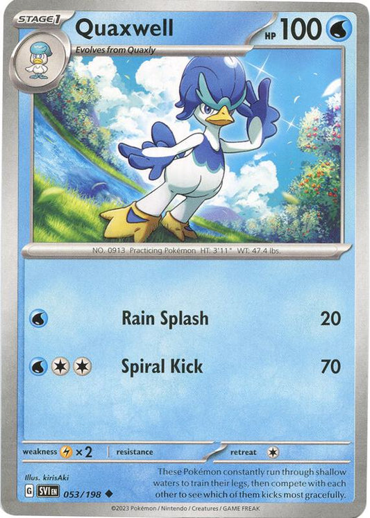 Quaxwell - Reverse Holofoil 053/198 Scarlet & Violet | Uncommon Pokemon Card