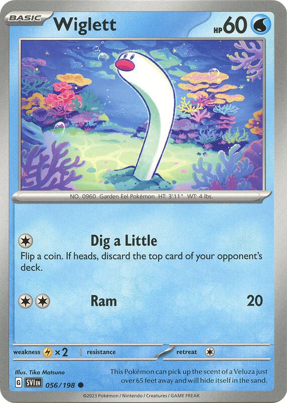Wiglett - 056/198 - Normal 056/198 Scarlet & Violet | Common Pokemon Card