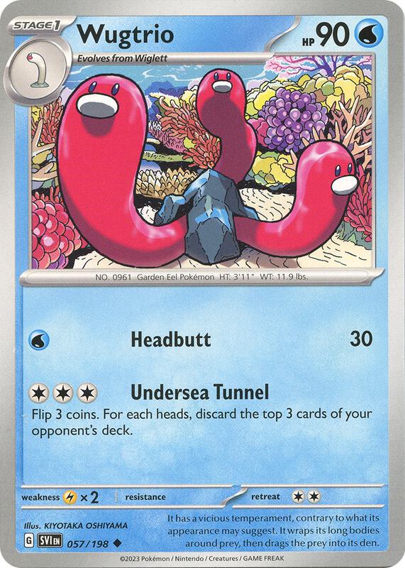 Wugtrio - Normal 057/198 Scarlet & Violet | Uncommon Pokemon Card