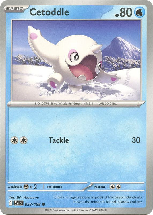 Cetoddle - 058/198 - Normal 058/198 Scarlet & Violet | Common Pokemon Card